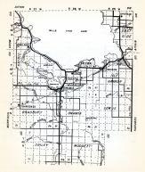 Mille Lacs County 1, Vineland, South Harbor, Onamia, Wahkon, Bradbury, Lewis, Dailey, Mudgett, Minnesota State Atlas 1954